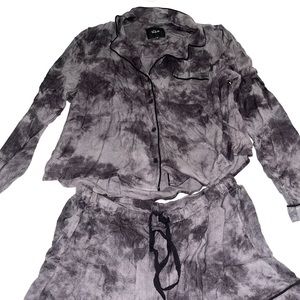 Rails Kellen Pajama Set in Grey Tie Dye, size medium, new without tags!